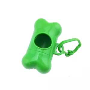 Dispenser na psí exkrementy s pytlíky ve tvaru kosti (oranžový)