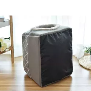 Uzavřený kočičí pelíšek pro čtyři roční období, vel.XL (Šedý)