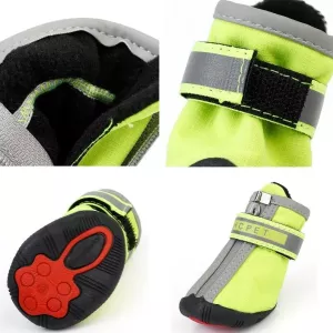 HCPET A1703 Pes Non-Slip Odolné Boty pro Štěňata Velikost 5 (Voděodolné Růžové)