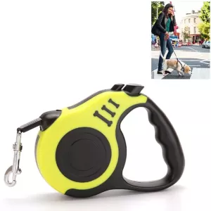 Automatické tažné vodítko pro psy 3m (Žluté) - flexibilní a pohodlné Automatické tažné vodítko pro psy 3m (Žluté) - flexibilní a pohodlné