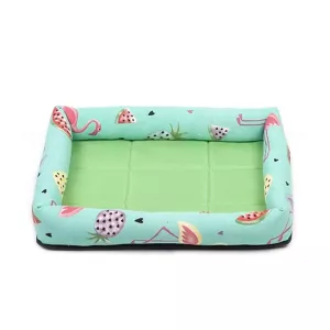 Pohodlný pelíšek pro psy Summer Pet, XL 83X66X8cm (Zelená barva)