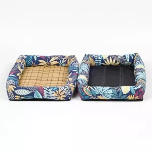 Pohodlný pelíšek pro psy Summer Pet, XL 83X66X8cm (Zelená barva)