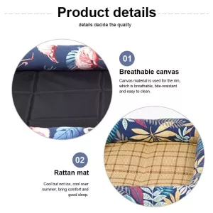 Pohodlný pelíšek pro psy Summer Pet, XL 83X66X8cm (Zelená barva)