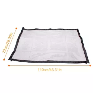 Skládací bezpečnostní dveře pro psy a kočky, 110cm x 72cm (černé)