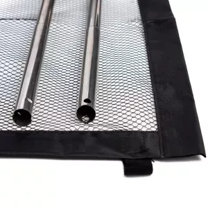 Skládací bezpečnostní dveře pro psy a kočky, 110cm x 72cm (černé)