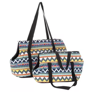 Retro batoh pro domácí zvířata - pohodlná a prodyšná taška pro kočky a psy, velikost L 55x26x27cm