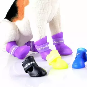 Ochranné boty pro psy Lovely Pet, voděodolné gumové boty v růžové barvě, velikost S (4.3 x 3.3 cm) Ochranné boty pro psy Lovely Pet, voděodolné gumové boty v růžové barvě, velikost S (4.3 x 3.3 cm)