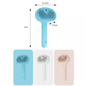 Pet Blue Light Antibacterial Spray Massage Knot Comb (Modrý)