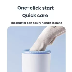 Účinný čisticí hrnek na nohy pro domácí mazlíčky (modro-bílý) Účinný čisticí hrnek na nohy pro domácí mazlíčky (modro-bílý)
