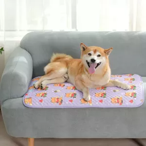 Podložka pro kočky a psy 78x55cm (Fialová vodní melounová liška) | Chladící podložka pro domácí zvířata Podložka pro kočky a psy 78x55cm (Fialová vodní melounová liška) | Chladící podložka pro domácí zvířata