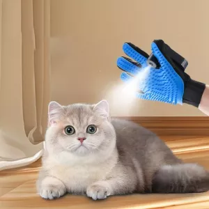 Rukavice na koupání koček s rozprašovačem (černé)