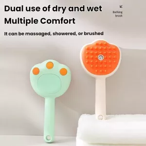 Pet Cleaning Spray Massage Comb (Zelený) - Péče o domácí mazlíčky