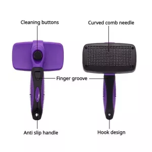 Kartáč na srst pro kočky a psy - 1-Click odstranění chlupů (velikost: L, modrá) Kartáč na srst pro kočky a psy - 1-Click odstranění chlupů (velikost: L, modrá)