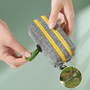 Outdoor Pet Waste Bag - Taška na sběr psího exkrementu (Šedozelená, Dvojitý zip) Outdoor Pet Waste Bag - Taška na sběr psího exkrementu (Šedozelená, Dvojitý zip)
