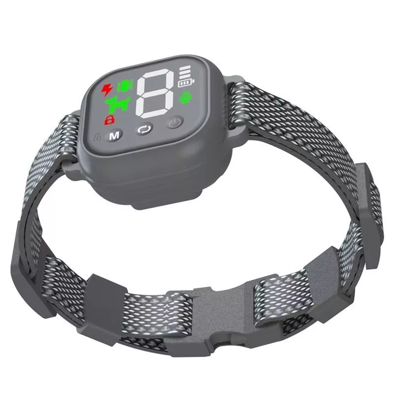 Automatické zařízení na zastavení štěkání - nastavitelný obojek pro psy (černý)