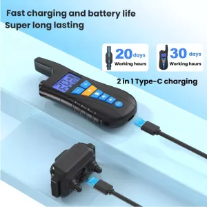 Vodotěsný elektrický obojek pro psy s dálkovým ovládáním Vodotěsný elektrický obojek pro psy s dálkovým ovládáním