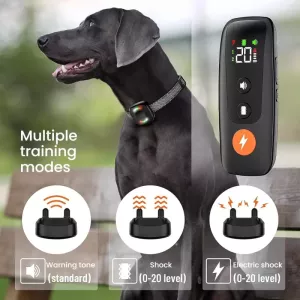 Automatický výcvikový obojek pro psy s dálkovým ovládáním (černý) Automatický výcvikový obojek pro psy s dálkovým ovládáním (černý)