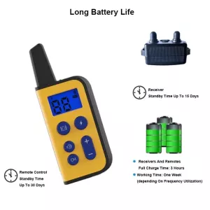 800m Dálkový ovladač pro výcvik psů a zamezení štěkání - elektrický šok, vibrace, pet obojek (černý) TopTechnology 800m Dálkový ovladač pro výcvik psů a zamezení štěkání - elektrický šok, vibrace, pet obojek (černý) TopTechnology