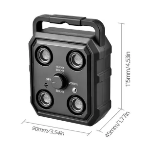 Inteligentní ultrazvukový zastavovač štěkání pro psy (černý) TopTechnology Inteligentní ultrazvukový zastavovač štěkání pro psy (černý) TopTechnology