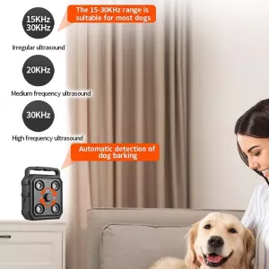 Inteligentní ultrazvukový zastavovač štěkání pro psy (černý) TopTechnology Inteligentní ultrazvukový zastavovač štěkání pro psy (černý) TopTechnology