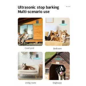 Inteligentní ultrazvukový zastavovač štěkání pro psy (černý) TopTechnology Inteligentní ultrazvukový zastavovač štěkání pro psy (černý) TopTechnology