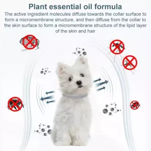 Uklidňující obojek proti blechám a klíšťatům pro velké psy, 72 cm, šedý TopTechnology Uklidňující obojek proti blechám a klíšťatům pro velké psy, 72 cm, šedý TopTechnology