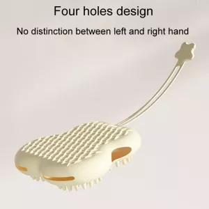 Hřeben na čištění a rozmotávání pro kočky a psy, barva: bílé uši kočky TopTechnology Hřeben na čištění a rozmotávání pro kočky a psy, barva: bílé uši kočky TopTechnology