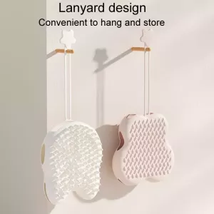 Hřeben na čištění a rozmotávání pro kočky a psy, barva: bílé uši kočky TopTechnology Hřeben na čištění a rozmotávání pro kočky a psy, barva: bílé uši kočky TopTechnology