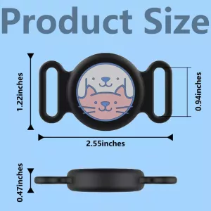 Ochranný silikonový obal pro AirTag na obojek domácího mazlíčka (Červený) TopTechnology Ochranný silikonový obal pro AirTag na obojek domácího mazlíčka (Červený) TopTechnology