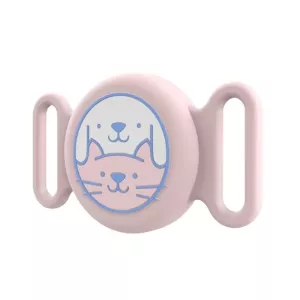 Ochranný silikonový obal pro AirTag na obojek pro domácí mazlíčky (růžový) TopTechnology Ochranný silikonový obal pro AirTag na obojek pro domácí mazlíčky (růžový) TopTechnology