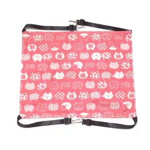 PE-160 Plátěný závěsný škrabací pelíšek pro kočky, velikost S (Růžová vítězná kočka)