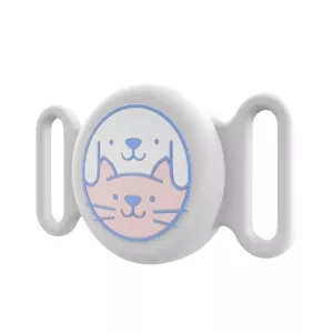 Silikonový vodotěsný ochranný obal pro AirTag na obojek pro domácí mazlíčky (bílý) TopTechnology Silikonový vodotěsný ochranný obal pro AirTag na obojek pro domácí mazlíčky (bílý) TopTechnology