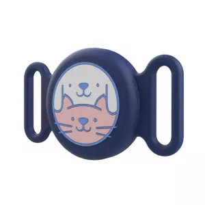 Vodotěsný silikonový obal pro lokalizátor AirTag na obojek domácího mazlíčka (Tmavě modrý) TopTechnology Vodotěsný silikonový obal pro lokalizátor AirTag na obojek domácího mazlíčka (Tmavě modrý) TopTechnology