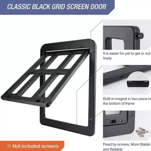 34cm x 44cm Dveře pro domácí mazlíčky, černé - proti komárům TopTechnology 34cm x 44cm Dveře pro domácí mazlíčky, černé - proti komárům TopTechnology