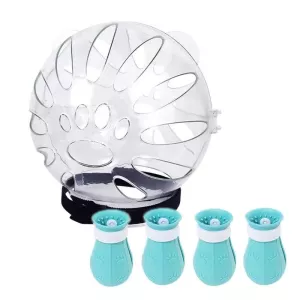 Obojek pro kočky Cat Space Hood Anti-Bite + druhá generace krytu nohou, světle modrý, malý TopTechnology