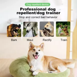 P9 Dvojité Ultrazvukové Odpuzovač Psů Dobíjecí Zařízení proti Štěkání s Barevným Displejem a LED Světlem (Černé) TopTechnology P9 Dvojité Ultrazvukové Odpuzovač Psů Dobíjecí Zařízení proti Štěkání s Barevným Displejem a LED Světlem (Černé) TopTechnology