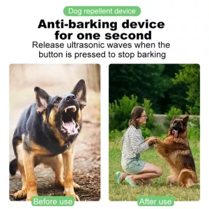 P9 Dvojité Ultrazvukové Odpuzovač Psů Dobíjecí Zařízení proti Štěkání s Barevným Displejem a LED Světlem (Černé) TopTechnology P9 Dvojité Ultrazvukové Odpuzovač Psů Dobíjecí Zařízení proti Štěkání s Barevným Displejem a LED Světlem (Černé) TopTechnology