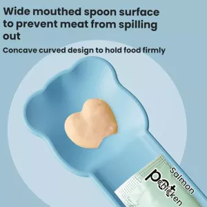 Pet Feeder Squeezes Cat Snack Tableware (Modrá) TopTechnology