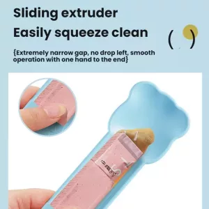 Pet Feeder Squeezes Cat Snack Tableware (Modrá) TopTechnology