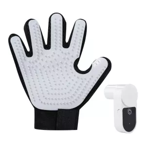 Rukavice na mytí koček s rozprašovačem (bílá) TopTechnology