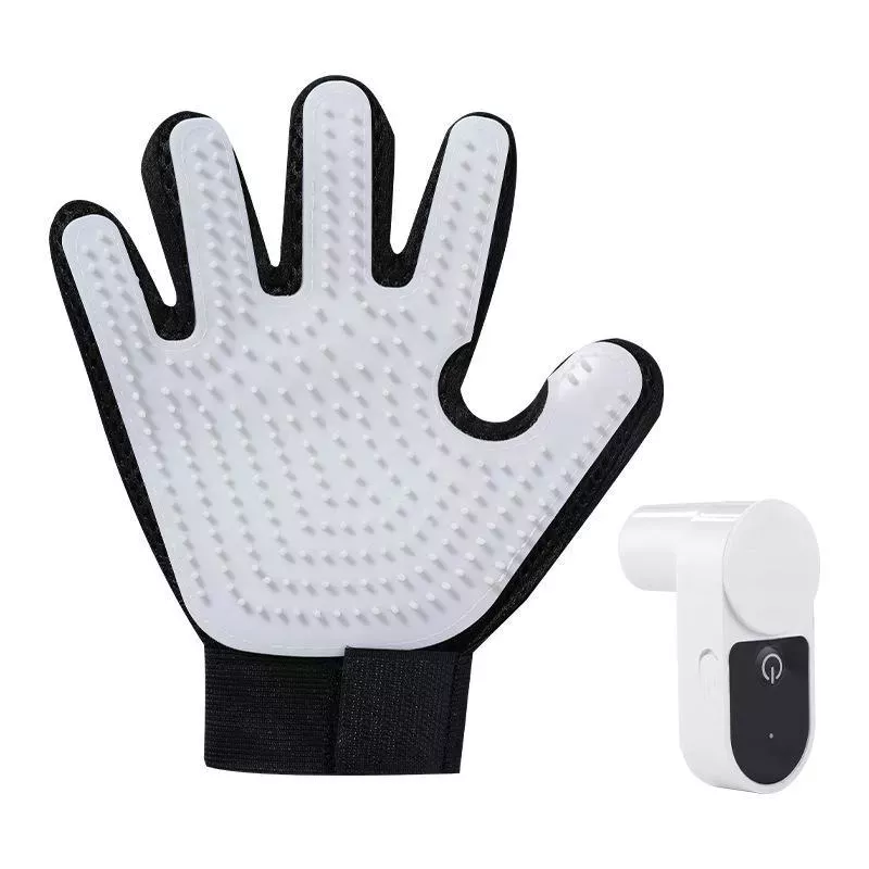 Rukavice na mytí koček s rozprašovačem (bílá) TopTechnology