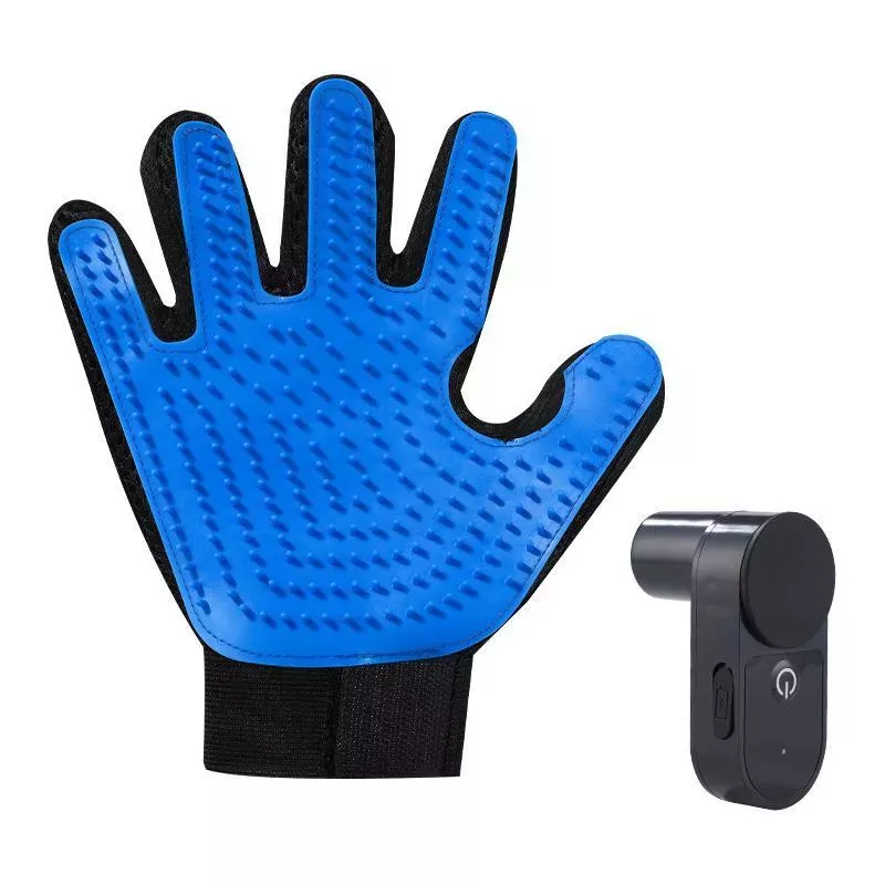 Rukavice pro koupání koček se sprejovou lahví (modré) TopTechnology