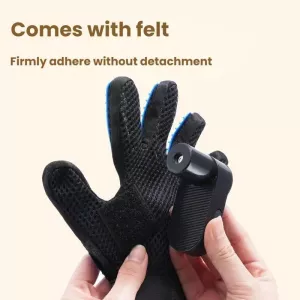 Šamponovací rukavice pro kočky s postřikovačem (černé) TopTechnology