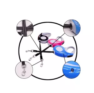 Automatické vodítko pro domácí zvířata - retractable 5m černé TopTechnology Automatické vodítko pro domácí zvířata - retractable 5m černé TopTechnology