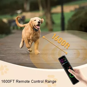 Color Screen Remote Control Pet Electric Shock Circular Dog Trainer (Černý) TopTechnology Color Screen Remote Control Pet Electric Shock Circular Dog Trainer (Černý) TopTechnology
