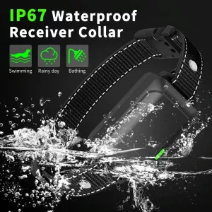 Color Screen Remote Control Pet Electric Shock Circular Dog Trainer (Černý) TopTechnology Color Screen Remote Control Pet Electric Shock Circular Dog Trainer (Černý) TopTechnology