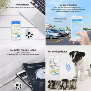 HYC09 Mini Pet Smart Wear GPS Bluetooth Locator Tracker (Tmavě šedý) TopTechnology