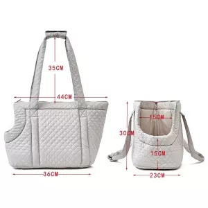 Pet Handbag Podzimní a Zimní Taška pro Kočky, Barva: Světle Šedá TopTechnology