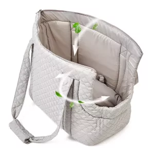 Pet Handbag Podzimní a Zimní Taška pro Kočky, Barva: Světle Šedá TopTechnology