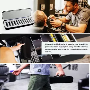 Přenosná krabička na čepele pro úpravu vlasů s 12 úložnými sloty TopTechnology Přenosná krabička na čepele pro úpravu vlasů s 12 úložnými sloty TopTechnology